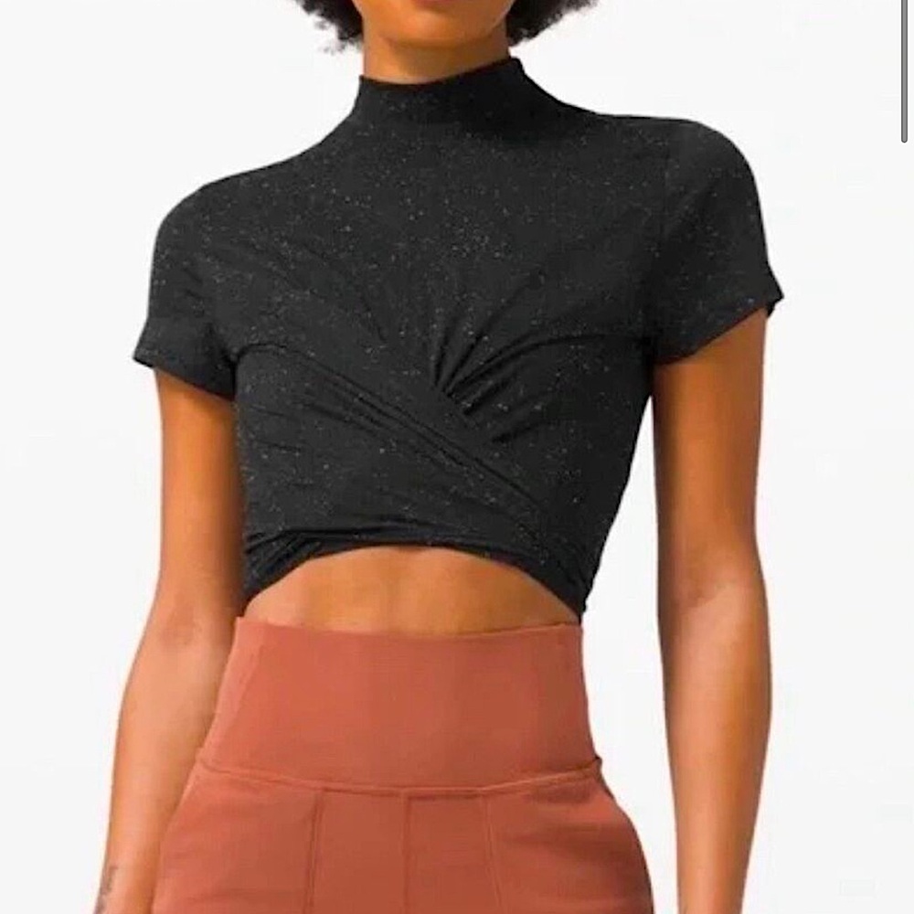 Black and Blue Speckled Tops